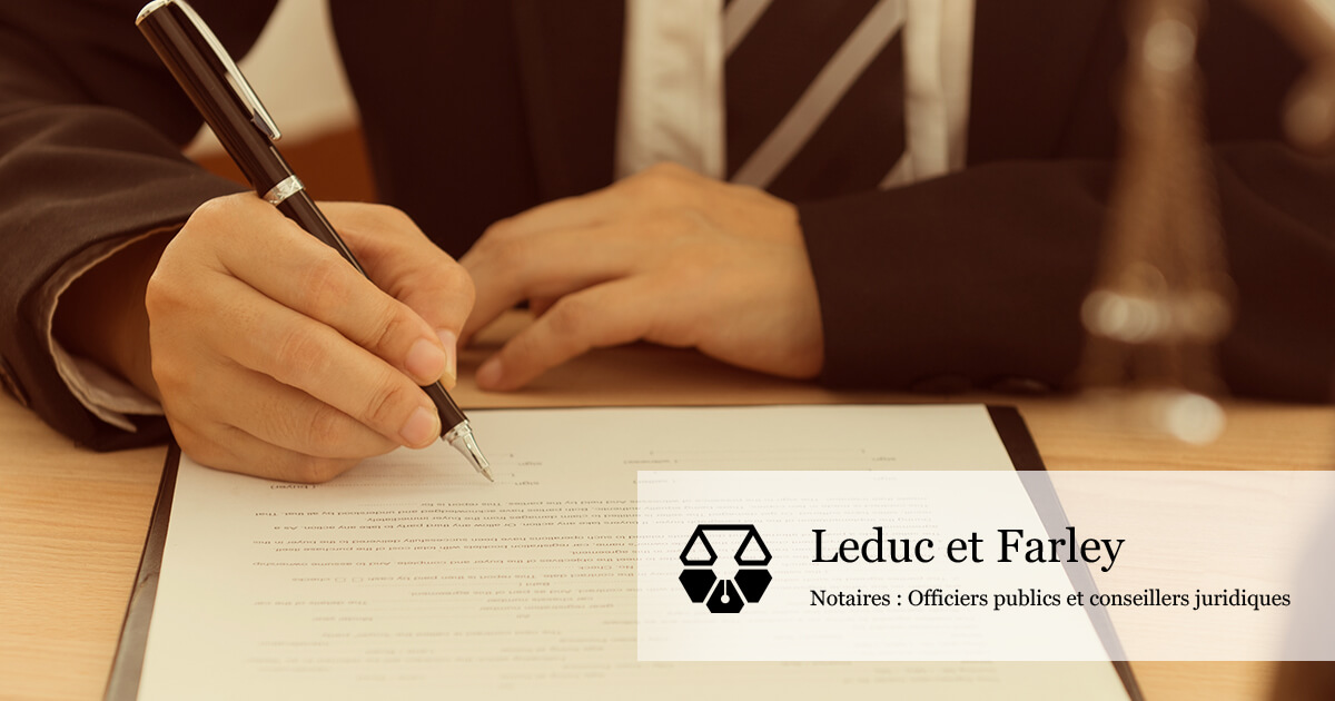 Leduc et Farley, notaires logo